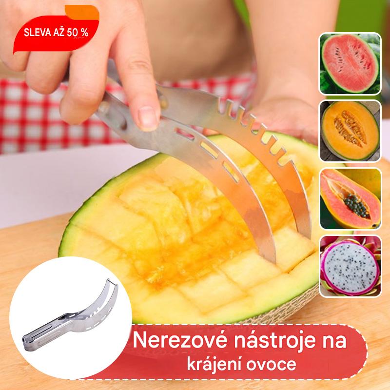 【2 balení】Nůž na meloun z nerezové oceli Příslušenství do kuchyně na ovocný salát