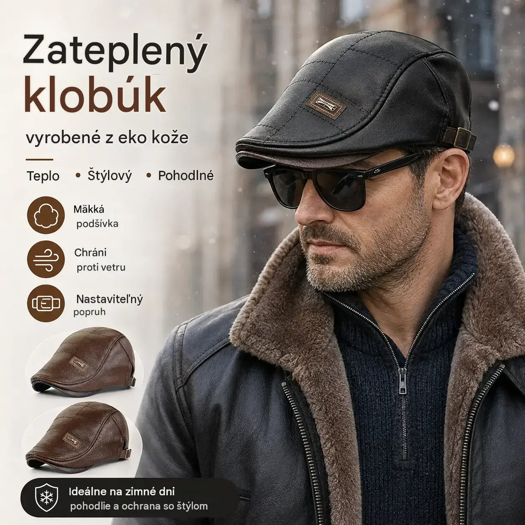 🧢【50% OFF】🔥 Prémiový vintage kožený baret