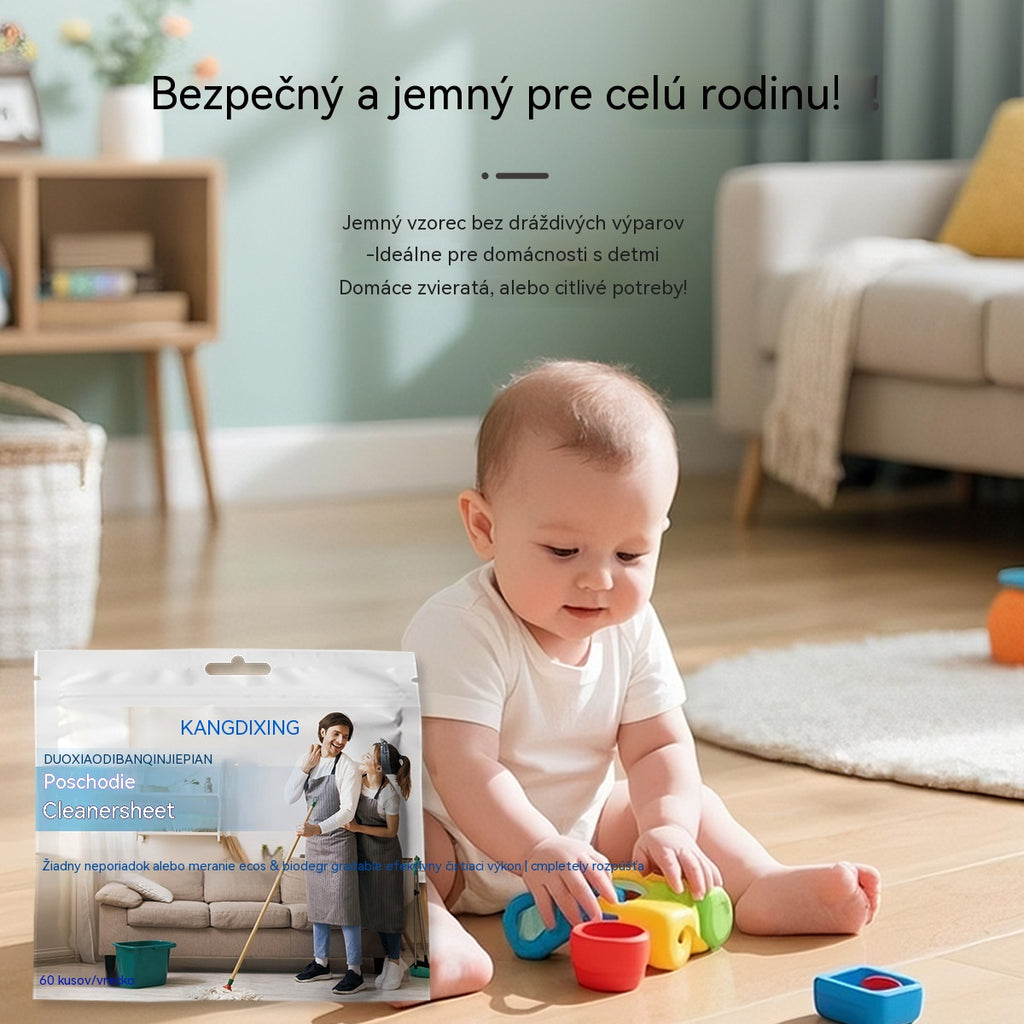 【240 tablet】antibakteriální a deodorační víceúčelové čistící tablety | Vhodné na dřevěné podlahy, laminátové podlahy, dlaždice a stěny karavanů