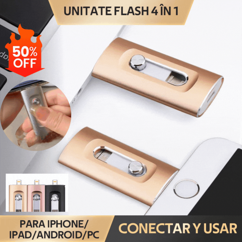 ⚡4v1 flash disk pro iPhone/iPad/Android/PC