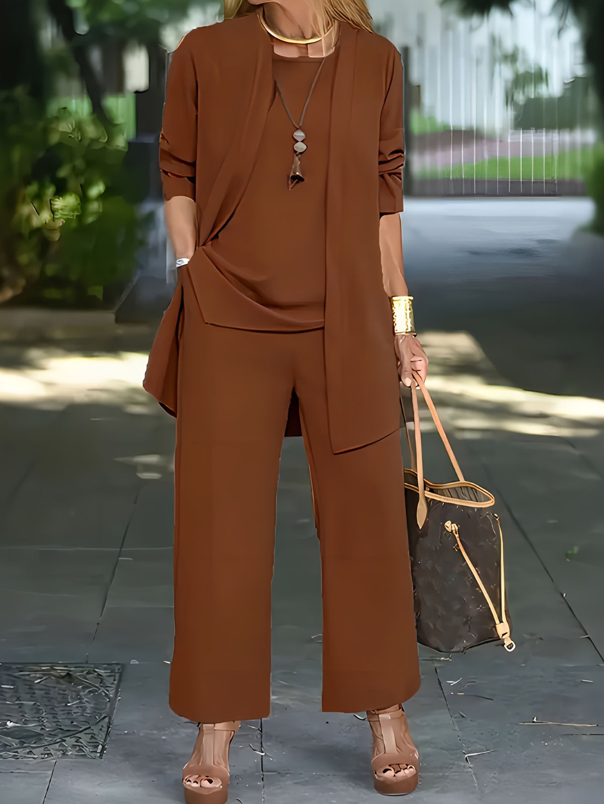 【S-5XL】Elegantní dámská třídílná souprava s širokým střihem🍂
