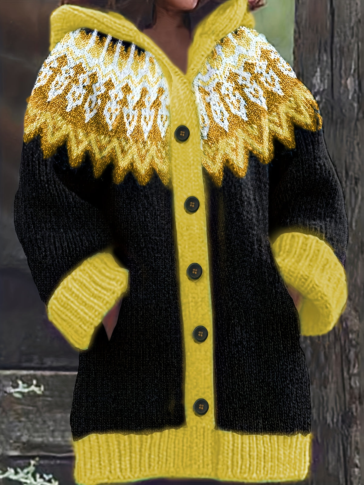 【Novinka 2026| S~5XL】✨Elegantní a barevná retro bunda s kapucí