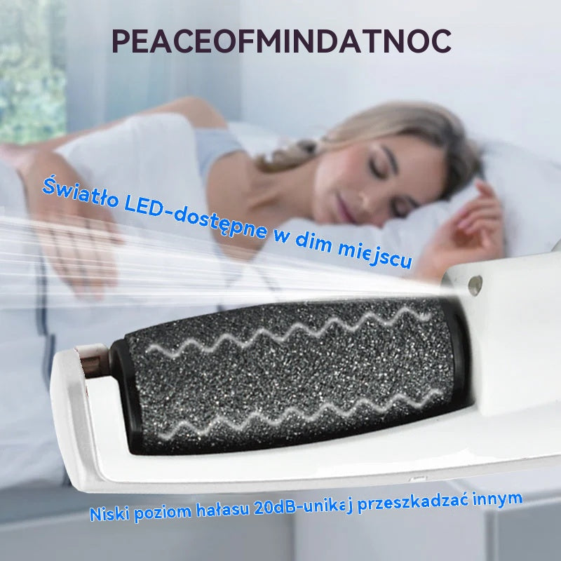 🦶🛁✨🔥50% SLEVA🔥 Nové elektrické masážní válečky na nohy – odstraňují odumřelou kůži z pat; elektrické masážní válečky na nohy vhodné pro péči o nohy.