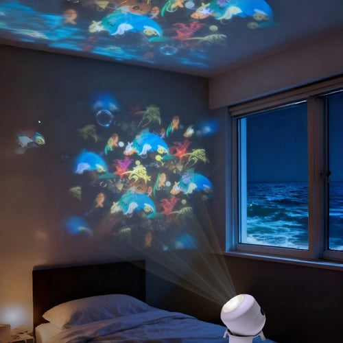 Dynamický rotující LED projektor