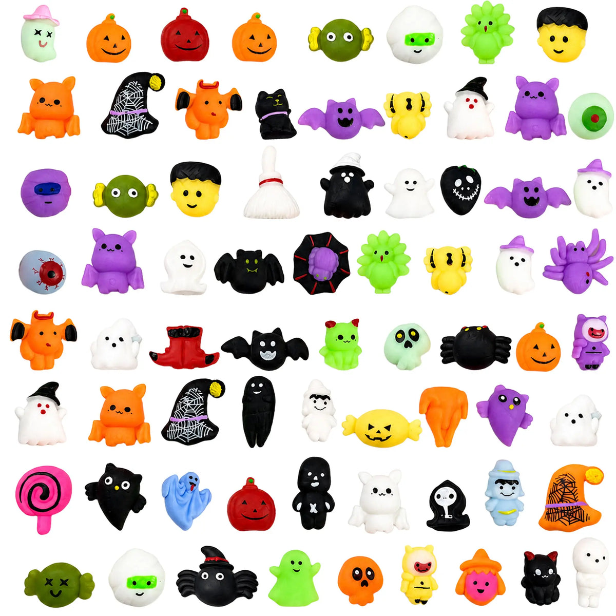 50 kusů 🎃Empanady s halloweenskou tématikou proti stresu, rozkošné empanády s dýňovými duchy.