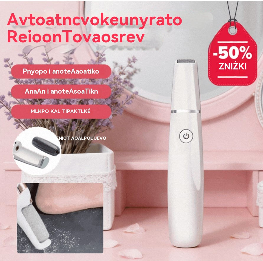 🦶🛁✨🔥50% SLEVA🔥 Nové elektrické masážní válečky na nohy – odstraňují odumřelou kůži z pat; elektrické masážní válečky na nohy vhodné pro péči o nohy.