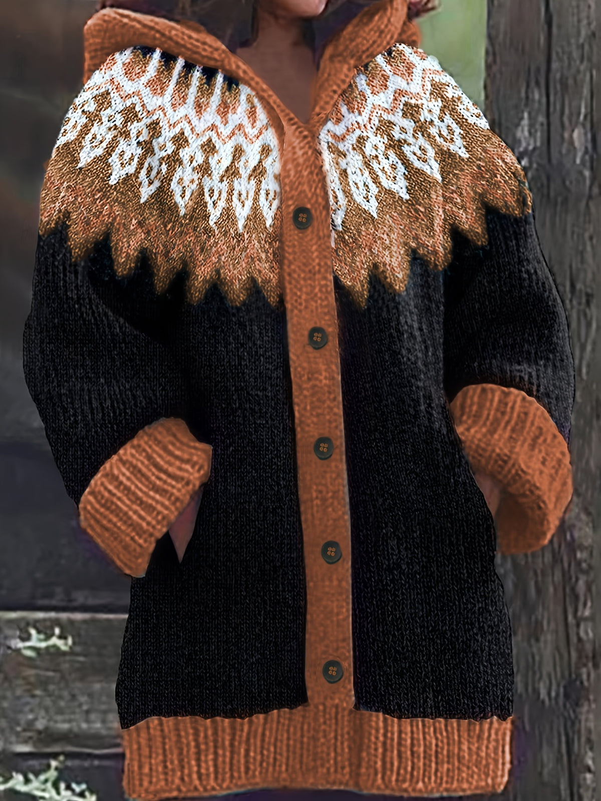【Novinka 2026| S~5XL】✨Elegantní a barevná retro bunda s kapucí