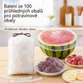 【200 kusů】Průhledná jednorázová fólie, ideální na nádoby a potraviny. Dokonale přilne, dobře utěsňuje a snadno se používá.