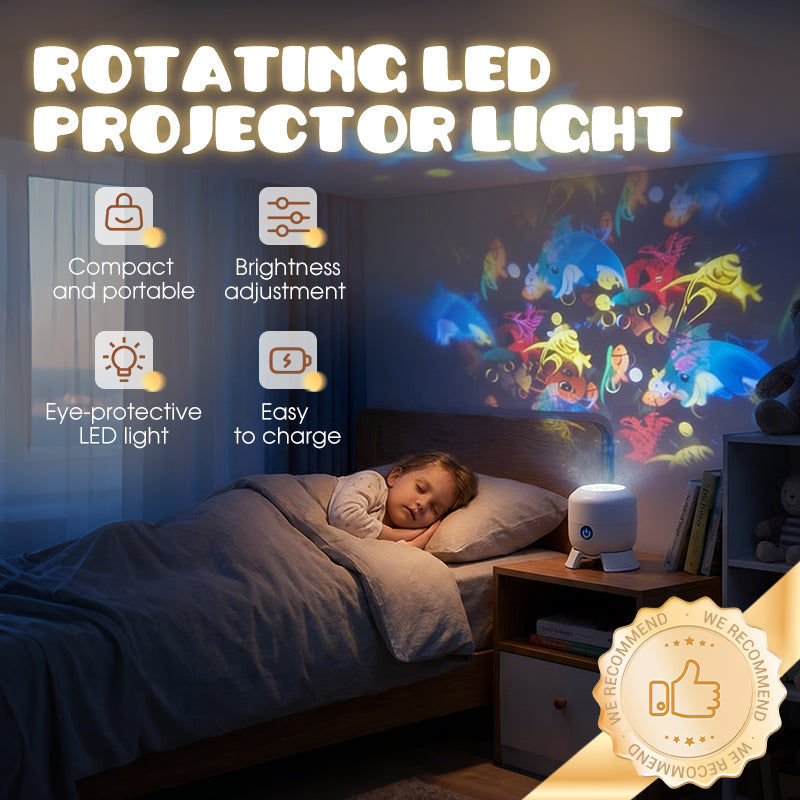 Dynamický rotující LED projektor