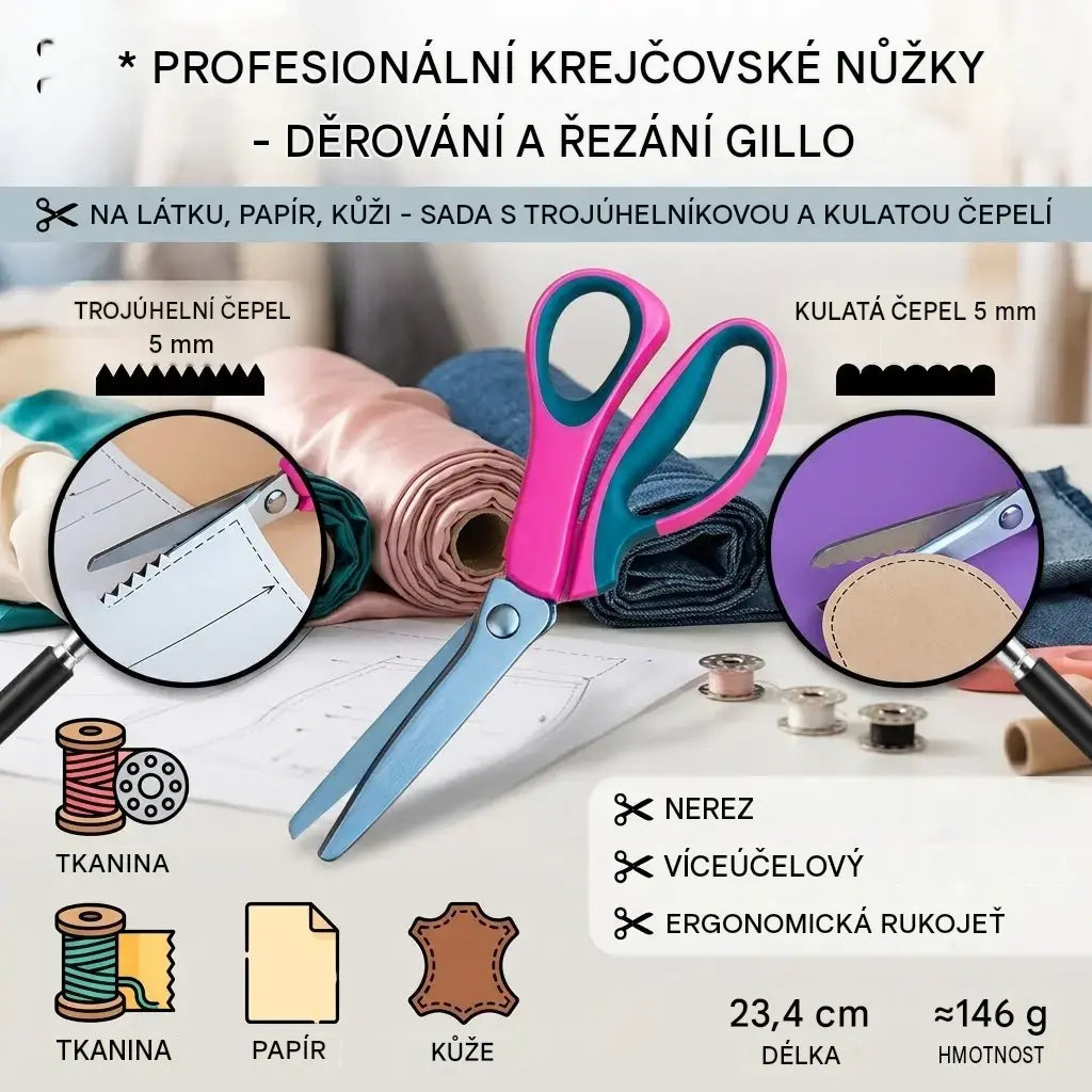⭐✂️🧵Multifunkční řemeslné nůžky, snadno vytvořte nádhernou krajku!